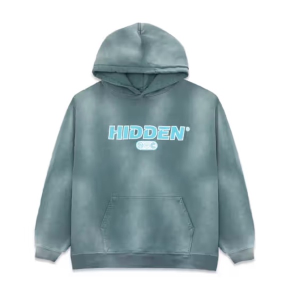 HIDDEN NY Medford Vintage Wash Sports Center Hoodie Sweatshirt Sz